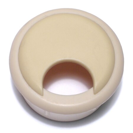 Midwest Fastener 1-1/2" x 1.2" Almond Colored Nylon Plastic Computer Grommets 2PK 76504